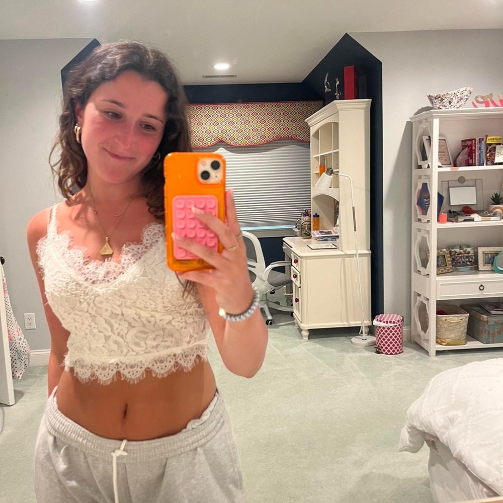 Elegant Lace White Bralette